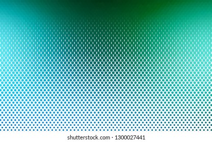 Light Blue, Green vector cover with spots. Beautiful colored illustration with blurred circles in nature style. Design for business adverts.