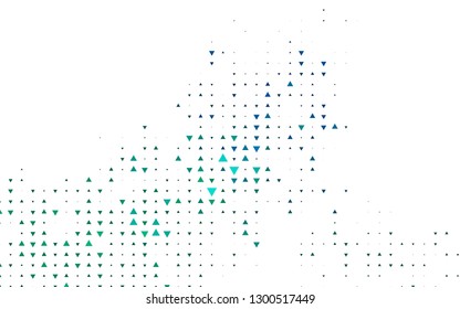 Light Blue, Green vector cover in polygonal style. Beautiful illustration with triangles in nature style. Pattern for busines ad, booklets, leaflets