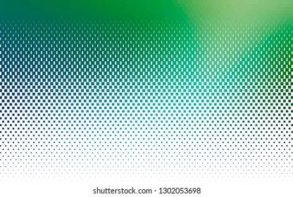 Light Blue, Green vector cover in polygonal style. Abstract gradient illustration with rectangles. The template can be used as a background.
