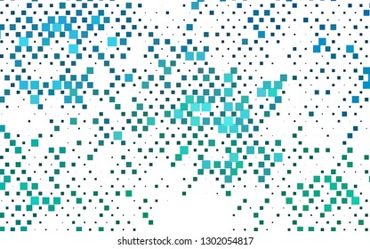 Light Blue, Green vector cover in polygonal style. Glitter abstract illustration with rectangular shapes. Modern template for your landing page.
