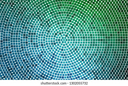 Light Blue, Green vector cover in polygonal style. Glitter abstract illustration with rectangular shapes. Pattern can be used for websites.