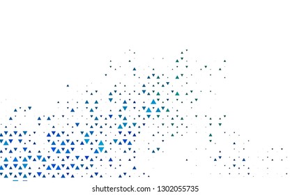Light Blue, Green vector cover in polygonal style. Beautiful illustration with triangles in nature style. Template for wallpapers.