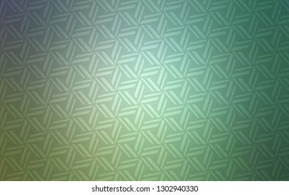 Light Blue, Green vector cover with polygonal style. Illustration with set of colorful triangles. Pattern can be used for websites.