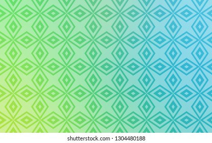 Light Blue, Green vector cover in polygonal style. Beautiful illustration with rectangles and squares. Pattern can be used for websites.