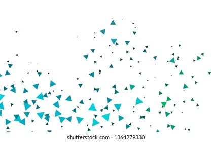 Light Blue, Green vector cover in polygonal style. Modern abstract illustration with colorful triangles. Pattern for commercials.