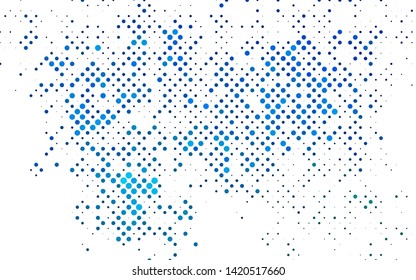 Light Blue, Green vector cover with spots. Beautiful colored illustration with blurred circles in nature style. Pattern for ads, booklets.