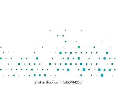 Light Blue, Green vector cover in polygonal style. Beautiful illustration with rectangles and squares. Pattern can be used for websites.