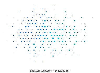 Light Blue, Green vector cover in polygonal style. Decorative design in abstract style with rectangles. Pattern for commercials.