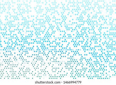 Light Blue, Green vector cover with spots. Beautiful colored illustration with blurred circles in nature style. Design for business adverts.