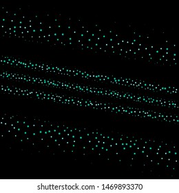 Light blue, green vector cover with beautiful stars. Shining colorful illustration with snow in a christmas style. Pattern for fabric design, wallpaper. starry sky
