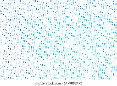 Light Blue, Green vector cover with spots. Illustration with set of shining colorful abstract circles. Completely new template for your brand book.
