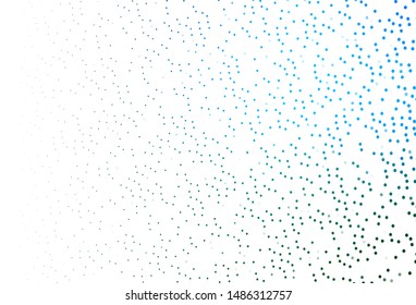 Light Blue, Green vector cover with spots. Illustration with set of shining colorful abstract circles. Design for business adverts.