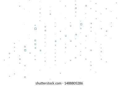 Light Blue, Green vector cover with polygonal style. Glitter abstract illustration with rectangular shapes. Background for cell phones.