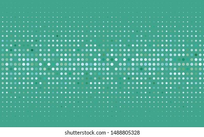 Light Blue, Green vector cover with spots. Abstract illustration with colored bubbles in nature style. Template for your brand book.