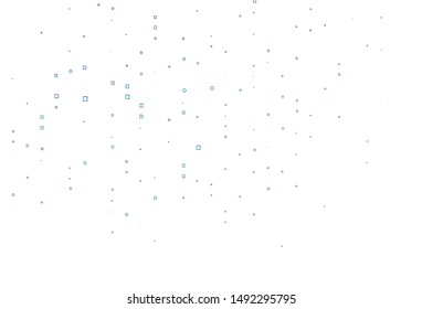 Light Blue, Green vector cover with polygonal style. Abstract gradient illustration with rectangles. Background for cell phones.