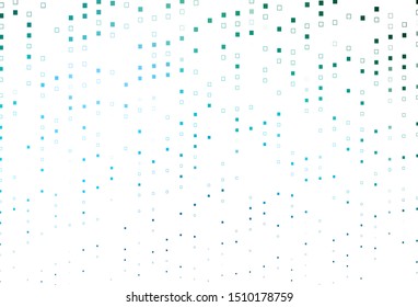Light Blue, Green vector cover with polygonal style. Decorative design in abstract style with rectangles. Smart design for your business advert.
