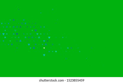 Light Blue, Green vector cover in polygonal style. Abstract gradient illustration with triangles. Pattern for busines ad, booklets, leaflets