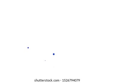 Light Blue, Green vector cover with small and big stars. Stars on blurred abstract background with gradient. Smart design for your business advert.