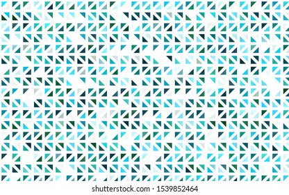 Light Blue, Green vector cover in polygonal style. Beautiful illustration with triangles in nature style. Modern template for your landing page.