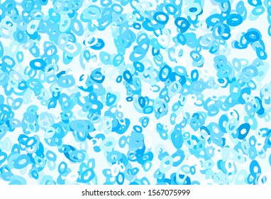 Light Blue, Green vector cover with spots. Illustration with set of shining colorful abstract circles. Pattern for beautiful websites.