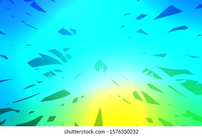 Light Blue, Green vector cover with stright stripes. Modern geometrical abstract illustration with staves. The pattern for ad, booklets, leaflets.