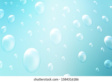 Light Blue, Green vector cover with spots. Blurred decorative design in abstract style with bubbles. New design for ad, poster, banner of your website.