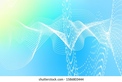 Light Blue, Green vector cover with spots. Abstract illustration with colored bubbles in nature style. Completely new template for your brand book.