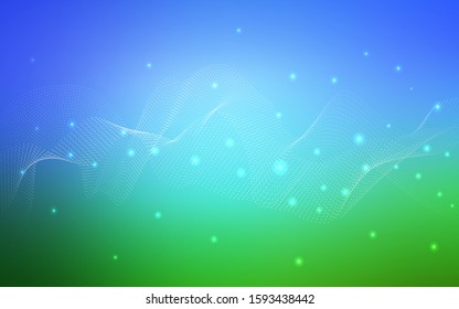 Light Blue, Green vector cover with spots. Blurred bubbles on abstract background with colorful gradient. The pattern can be used for beautiful websites.