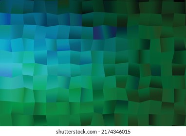 Light Blue, Green vector cover with polygonal style. Modern abstract illustration with colorful rectangles. Pattern for busines booklets, leaflets.