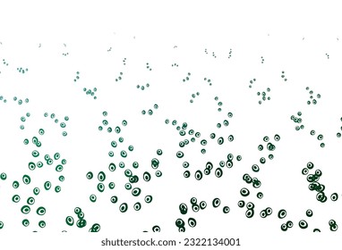 Light Blue, Green vector cover with spots. Beautiful colored illustration with blurred circles in nature style. Completely new template for your brand book.