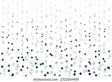Light Blue, Green vector cover with polygonal style. Rectangles on abstract background with colorful gradient. Pattern for busines booklets, leaflets.
