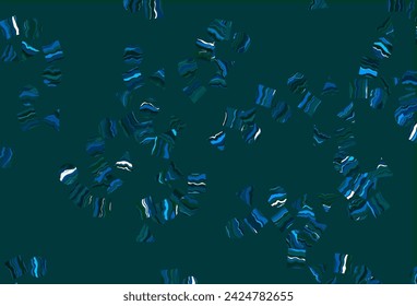 Cubierta vectorial azul claro, verde en estilo poligonal con círculos. Ilustración con círculos coloridos, triángulos, rectángulos. Patrón para anuncios comerciales, folletos, folletos