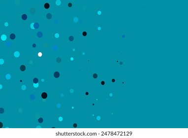 Light Blue, Green vector cover with spots. Blurred bubbles on abstract background with colorful gradient. Completely new template for your brand book.