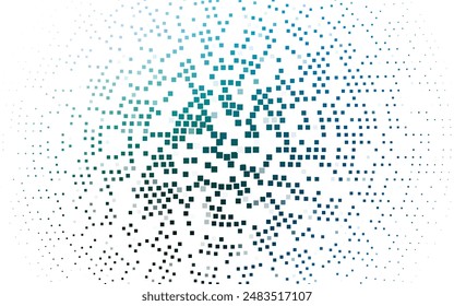 Light Blue, Green vector cover in polygonal style. Decorative design in abstract style with rectangles. The template can be used as a background.
