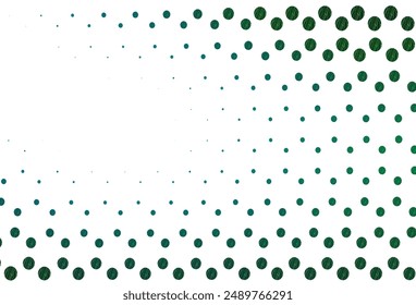 Light blue, green vector cover with spots. Blurred decorative design in abstract style with bubbles. Completely new template for your brand book.