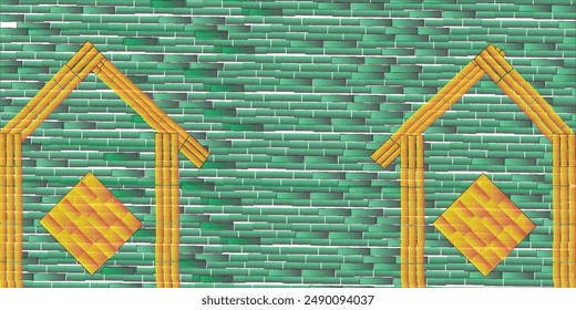 Cubierta de Vector azul claro, verde con líneas largas. Diseño decorativo borroso en estilo simple con líneas. La Plantilla se puede utilizar como fondo.