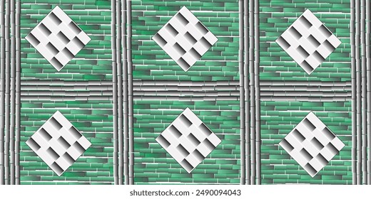 Cubierta de Vector azul claro, verde con líneas largas. Diseño decorativo borroso en estilo simple con líneas. La Plantilla se puede utilizar como fondo.
