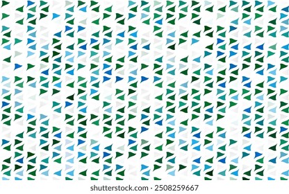Cubierta de Vector azul claro y verde en estilo poligonal. Triángulos sobre fondo abstracto con gradiente colorido. Diseño inteligente para tu anuncio de empresa.