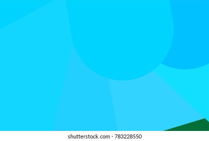 Light Blue, Green vector cover with rounded stripes. Glitter abstract illustration with colored sticks. The template can be used as a background.