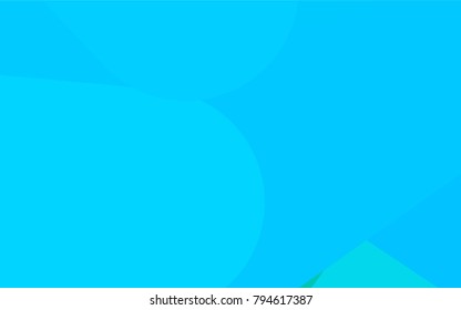 Light Blue, Green vector cover with rounded stripes. Modern geometrical abstract illustration with staves. The pattern can be used as ads, poster, banner for medicine.