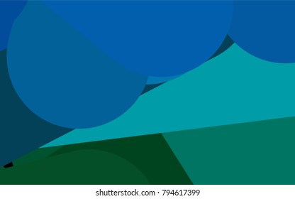 Light Blue, Green vector cover with rounded stripes. Blurred decorative design in simple style with lines. The pattern can be used as ads, poster, banner for medicine.