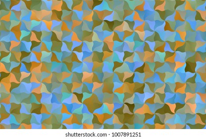 Light Blue, Green vector crooked abstract pattern. Creative geometric illustration in Origami style with gradient. A completely new design for your business.