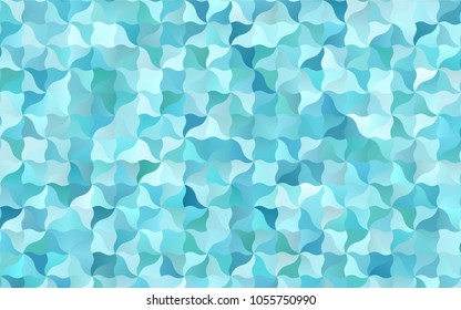 Light Blue, Green vector crooked abstract background. A sample with blurred shapes. The textured pattern can be used for background.