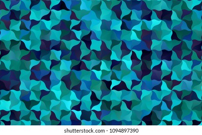 Light Blue, Green vector crooked abstract template. A completely new color illustration in a vague style. The completely new template can be used for your brand book.