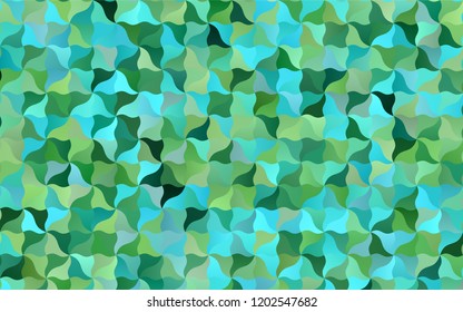 Light Blue, Green vector crooked abstract pattern. A sample with blurred shapes. The template can be used as a background for cell phones.