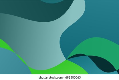 Light Blue, Green vector crooked abstract pattern. Creative illustration in halftone arched style with gradient. The pattern of blurred lines for your business design.