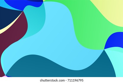 Light Blue, Green vector crooked abstract background. Modern geometrical abstract illustration with gradient bandy lines. The elegant pattern can be used as part of a brand book.