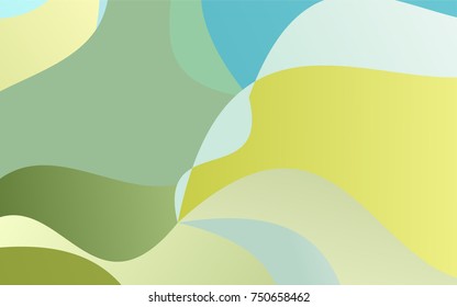 Light Blue, Green vector crooked abstract pattern. Colorful abstract illustration with gradient crooked lines. The pattern of blurred lines for your business design.