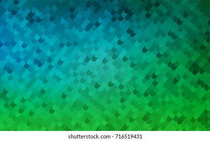 Light Blue, Green vector curved background. Creative illustration in halftone arched style with gradient. The elegant pattern can be used as part of a brand book.