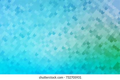 Light Blue, Green vector curved background. Geometric illustration in Origami style with gradient.  The elegant pattern can be used as part of a brand book.